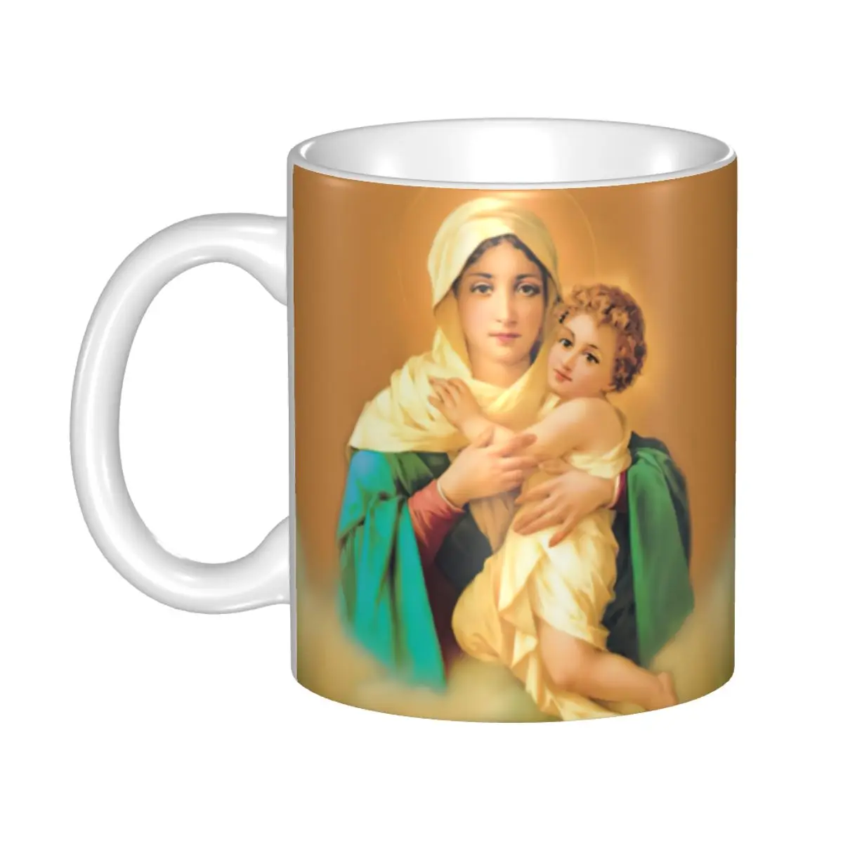

Our Lady Of Schoenstatt Coffee Mug DIY Custom Virgin Mary Catholic Saint Ceramic Mug Creative Gift