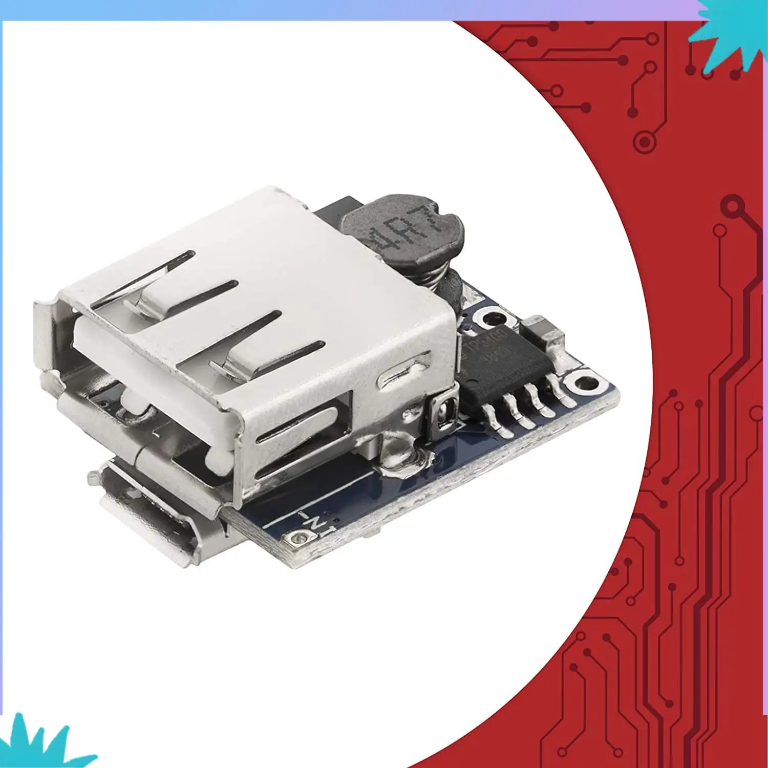 ABZW 5 X Power Bank Module Charge Controller TP5400 Micro-USB And USB Connection