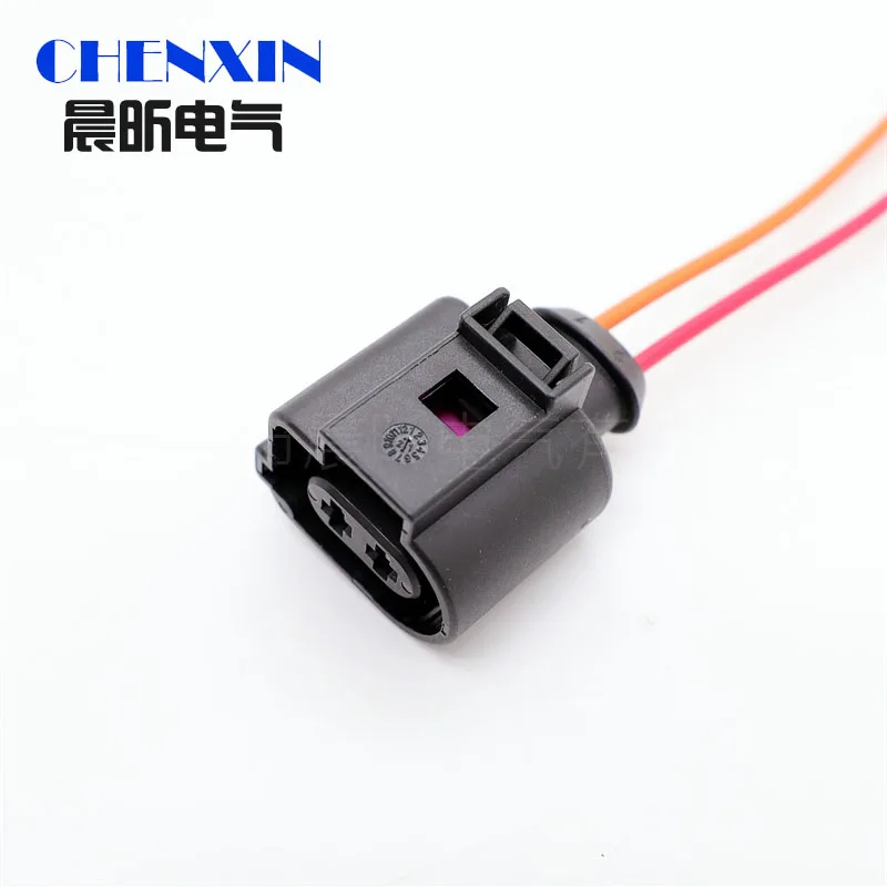 2 Pin auto waterproof sensor Rear Brake Caliper Motor Harness Connector plug 1J0973722A For Passat B6 B7 CC Tiguan A4 Q3 Q5