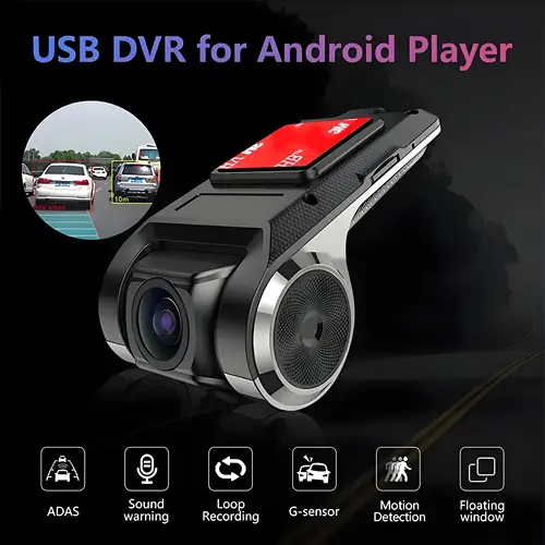 Imagen 2 del producto KKOREX coche DVR ADAS LDWS Full HD 1080P cámara de salpicadero para reproductor DVD Android unidad de navegación Audio automático alarma de voz grabación de vídeo