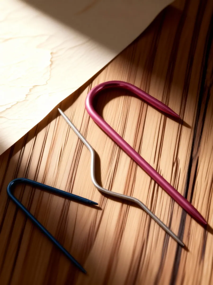 3 Pcs 3-piece Crochet Needle Twist Set) U-shaped Twisted Yarn Handmade Knitting Needles