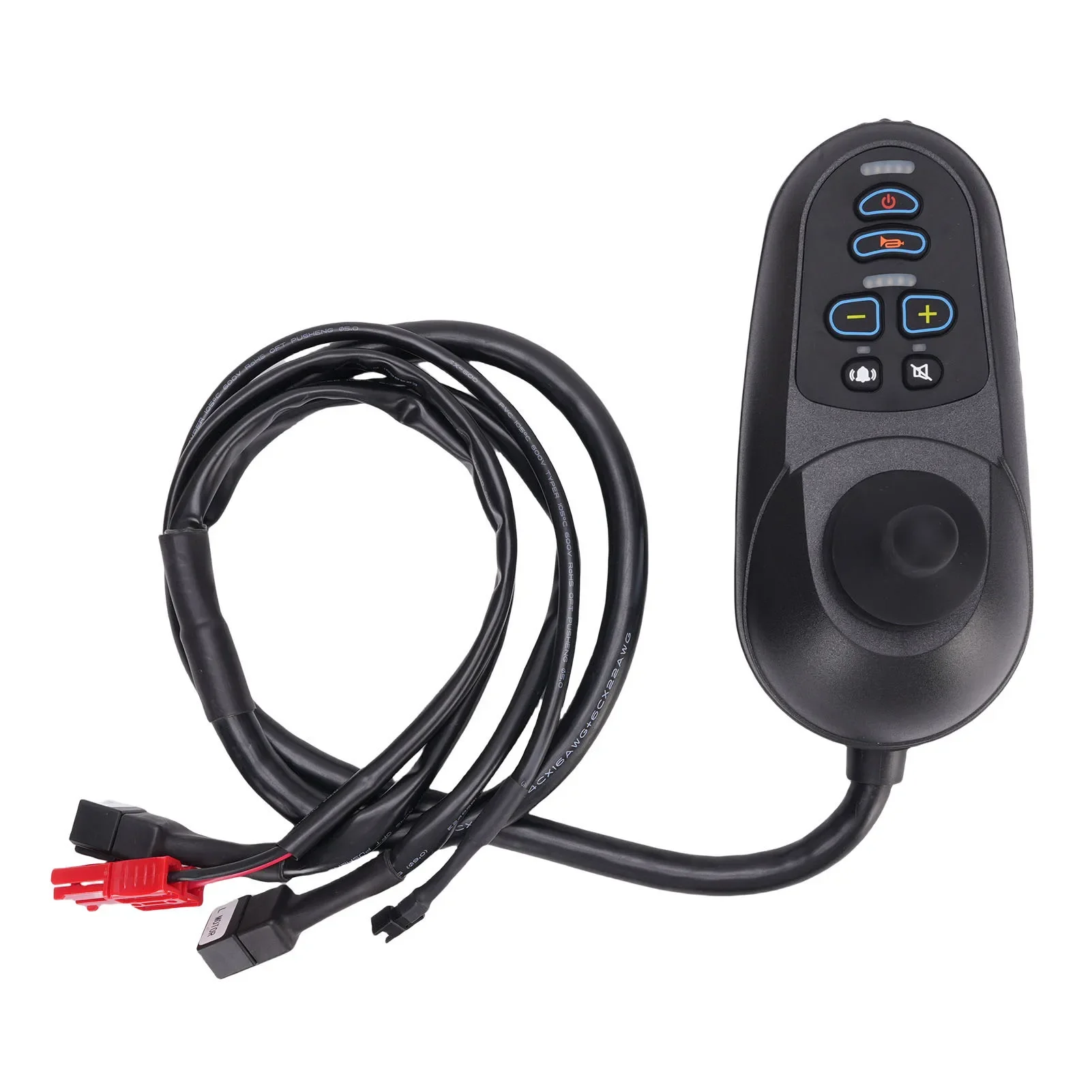 with High Current Magnetic Brake Connector Electric Chair Controller Joystick 50A Universal