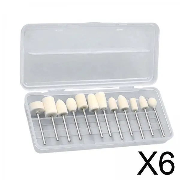 

Grinding Polishing Head Nail Art Tool Kit 12pcs Professional Buffing for Salon Manicure and Styling