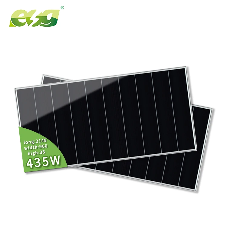 ESG New Technology Overlapping 435W 440W 445W 450W Monocrystalline Full Black Shingled Solar Panel