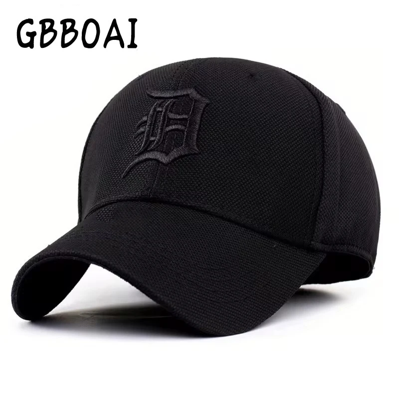 

Black Fitted Closed Full Baseball Cap Men Embroidered Letters Snapback Hats Women Gorras Bone Male Trucker Hat Casquette