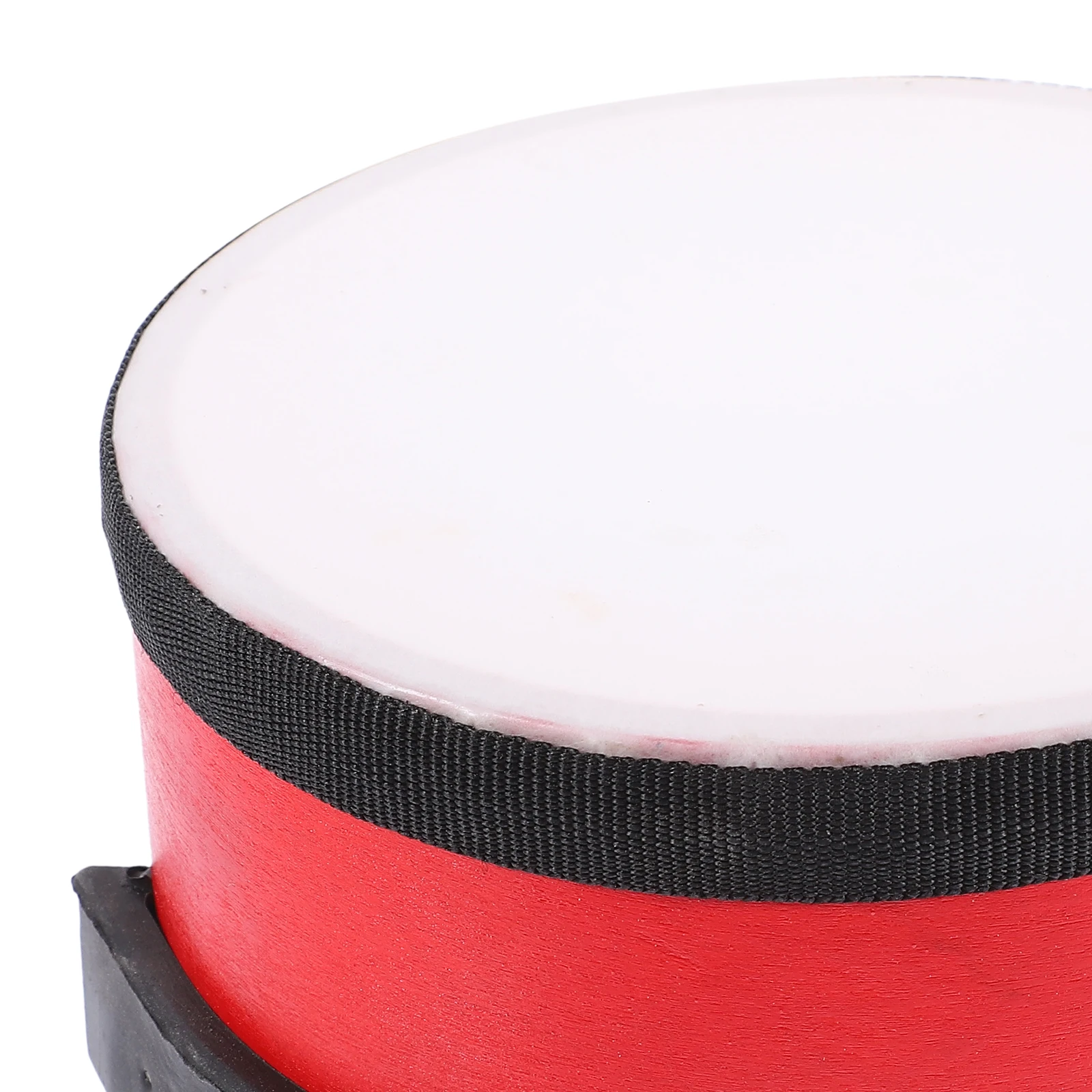 1 Juego de tambor de suelo rojo de 6 pulgadas, 1 Juego de instrumentos de percusión para niños, tambor Musical pequeño, juguete para niños pequeños, baquetas de Material