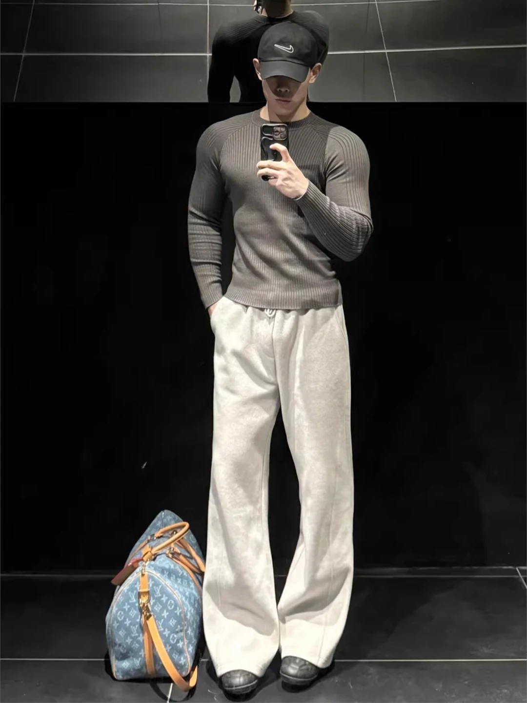 

Мужские зимние спортивные брюки American Slim Fit с флисовой подкладкой, прямые, с цветочным принтом