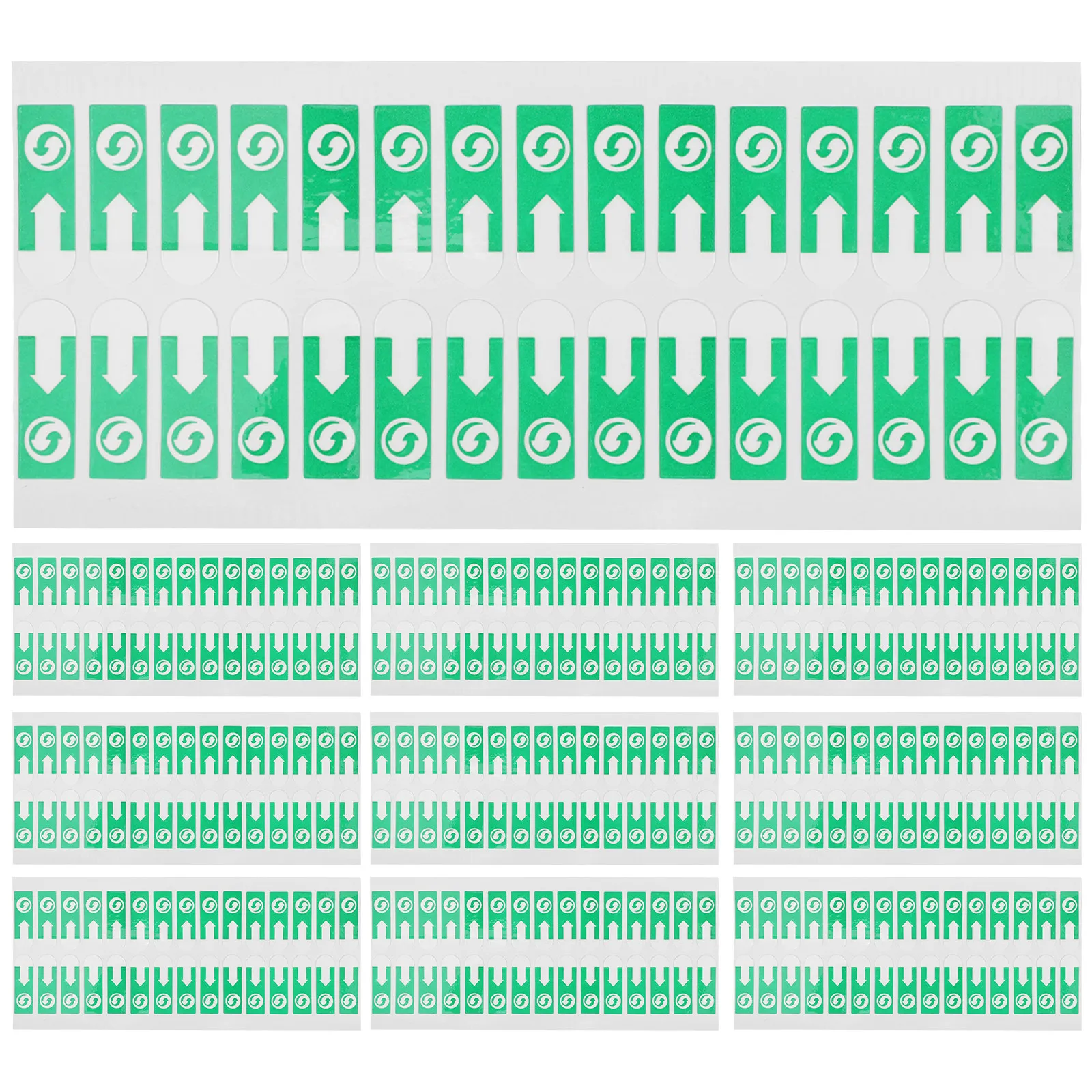 

1000Pcs Directional Arrow Sealing Labels for Garbage Bags Envelopes Marking Organizing Removable Clean-Release Adhesive