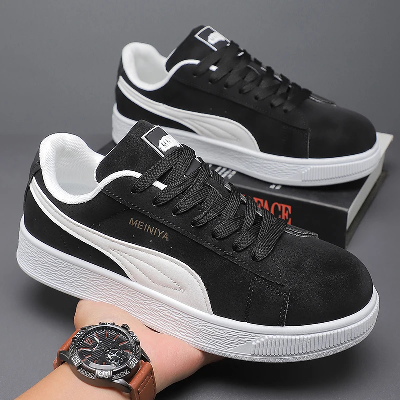 

New Men Women's Sneakers Fashion Versatile Breathable Casual Vulcanized Shoes Spring/Autumn Anti Slip Thick Soled Board Shoes