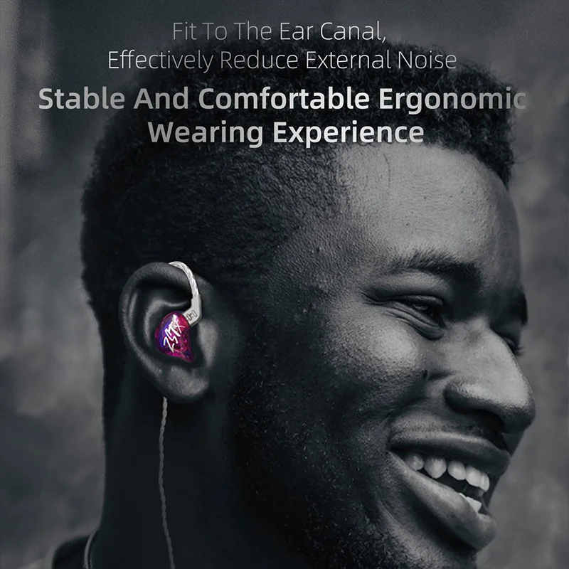 KZ ZST X 1BA+1DD 하이브리드 유닛 인이어 이어폰 HIFI 베이스 스포츠 DJ 이어버드 헤드셋 (은도금 케이블 포함) KZ ZSTX ZSN