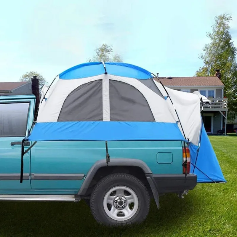 Pickup Tent Double Layer Waterproof Outdoor Automatic Truck Tent Bed for 2-3 Persons Storage Bag for Car