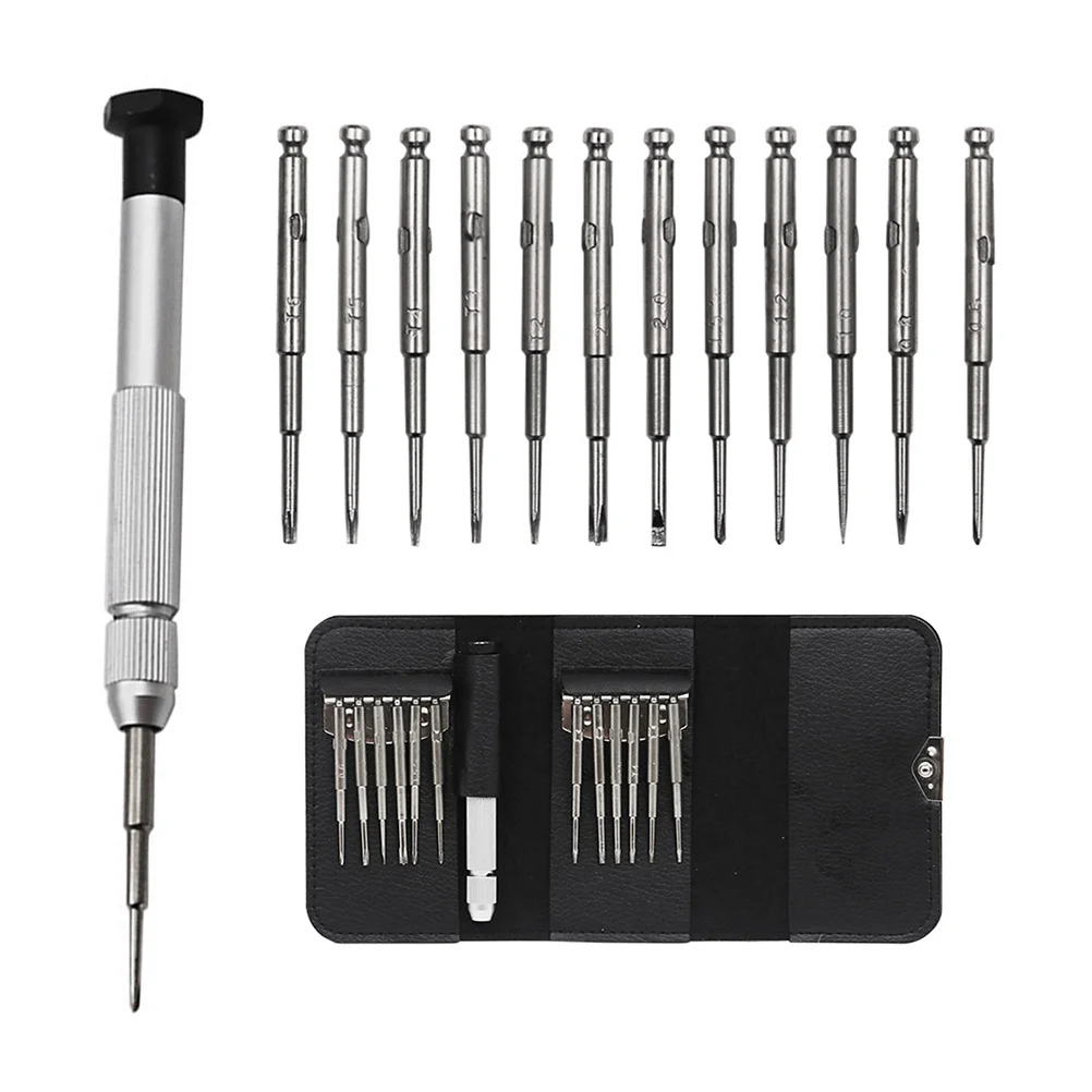 1Set Precision Screwdriver Set 13 in 1 Small Screwdriver Set for Electronics Portable Mini Repair Kit for Smartphone Computer