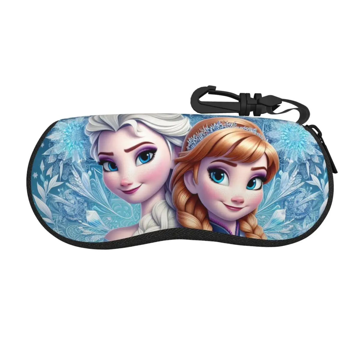 

Frozen Princess Elsa Anna Eyeglass Glasses Case Women Men Soft Sunglasses Protective Bag