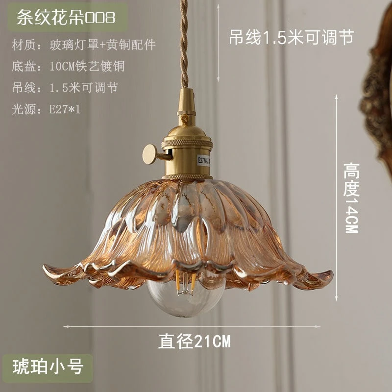 Nordic Moderne LED Bloemen Hanglampen Koffie Woonkamer Balkon Groen Glazen Knop Schakelaar Hanglamp Armaturen Luminaira