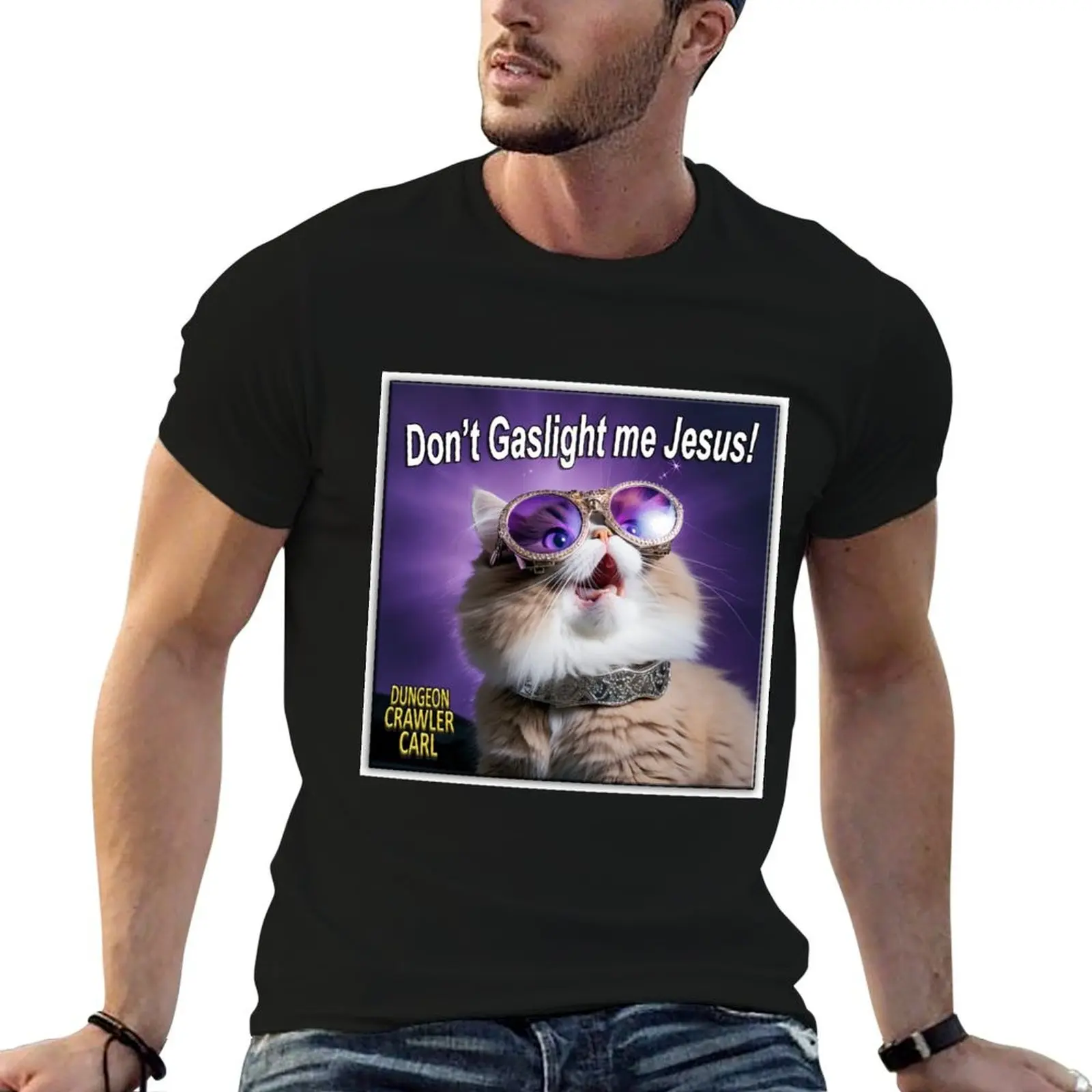 Don't gaslight me Jesus! T-Shirt Vintage Style Printed Top