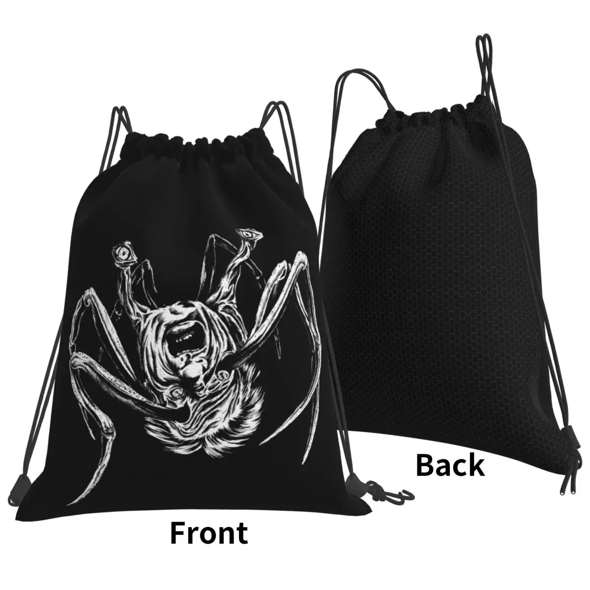 Thing Spider Head Backpacks Multi-function Portable Drawstring Bags Sports Bag Book Bags For Travel Students