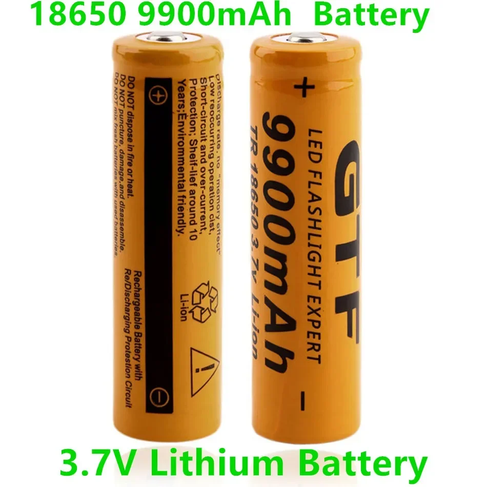 

2024New Hot Selling 18650 Battery High Quality 9900mAh 3.7V 18650 Lithium Ion Rechargeable Battery for Shavers, Screwdrivers