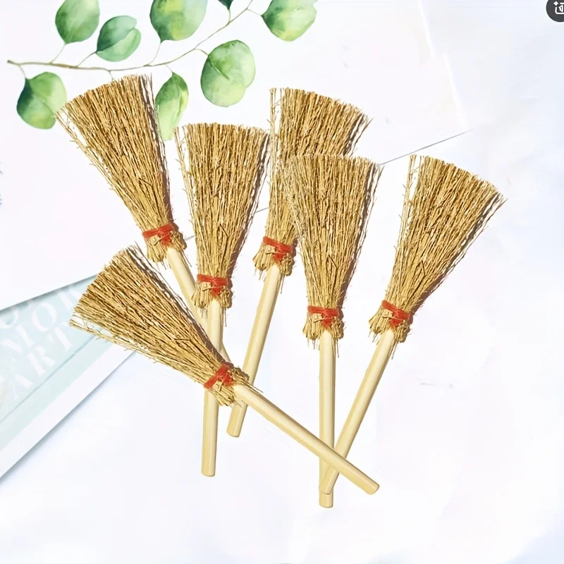 20/59Pcs Dollhouse Microscopic Food Play Scene Model Miniatures Dollhouse Additions Halloween Small Size Broom,Halloween Decor