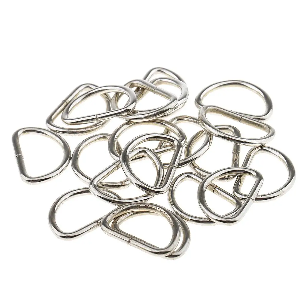 Durable Alloy D Rings Strapping Buckle Craft Supplies for DIY Belt Leather Webbing Bag Accessories
