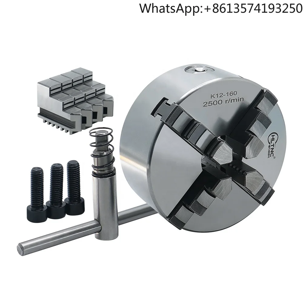 

2500rpm 160Nm 4 Jaw Independent Chuck 4 Jaw Chuck K12-160 Chuck K12 4 Jaw 160