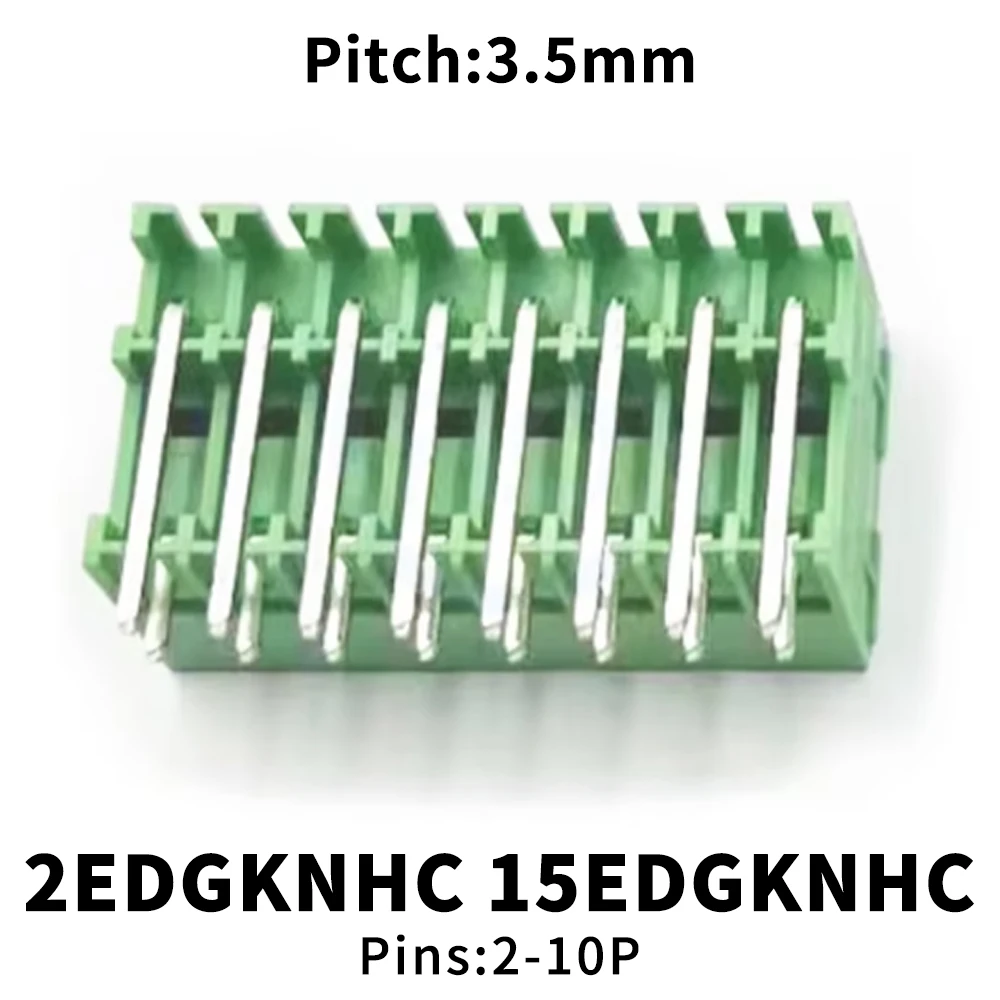 (10 pcs) KF 15EDGKNHC-3.5mm Double Pull-out Link Terminal KF2EDGKNH Phoenix Terminal Block Curved Pin 15EDGKNHC-3.5 2* 2~10Pin