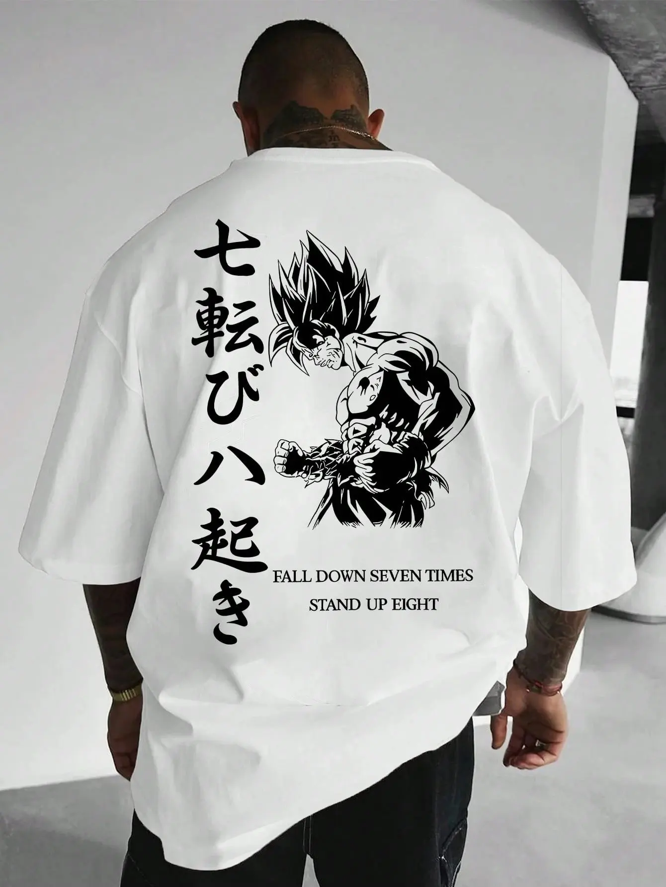 

Dragon Ball Goku Аниме Графическая футболка Мужская свободная хлопковая футболка с короткими рукавами Японская уличная одежда Лето 2025 Y2k Одежда