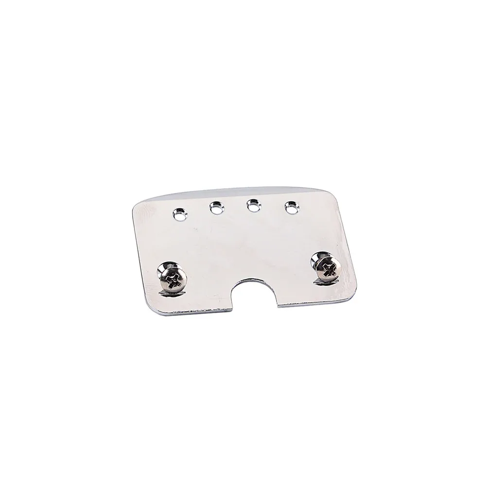 4 String Tailpiece for Cigar Box Guitar Electric Guitar Silver Metal Tailpiece with Mounting Screws Fast String Change Enhanced