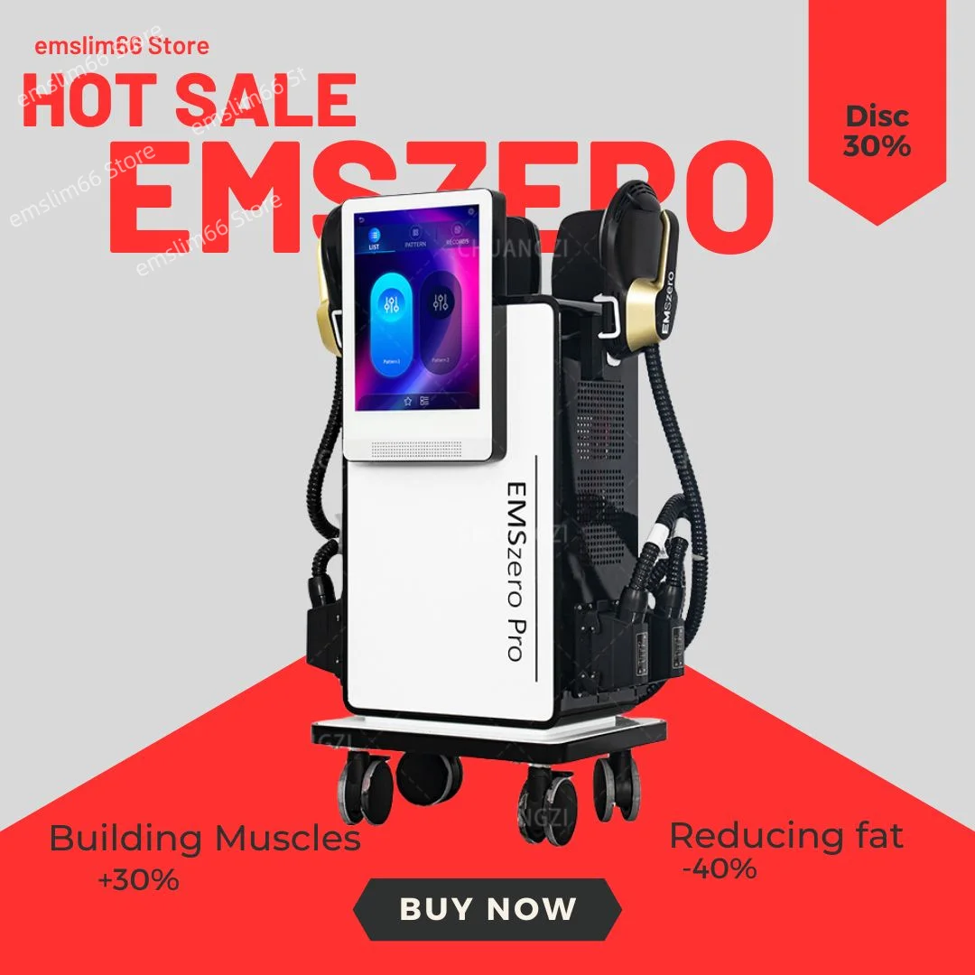 

EMSzero RF PRO 6500W EMS+EMT/RF Body Shaping Machine 4 Handle Pelvic Pads optional EMS Muscle Stimulator EMSzero