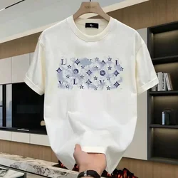 2024 New Men'S Cotton T-Shirt Printed Short Sleeve Men And Women Loose Fashion Casual Trendy T Shirt High Quality Clothing