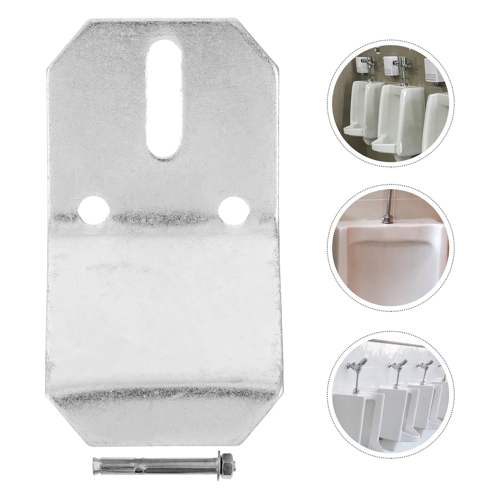 

1 set 1 Set Urinal Hanging Bracket Stainless Steel Compact Space-Saving Universal Bathroom Hook For Toilet Urinal Fixing