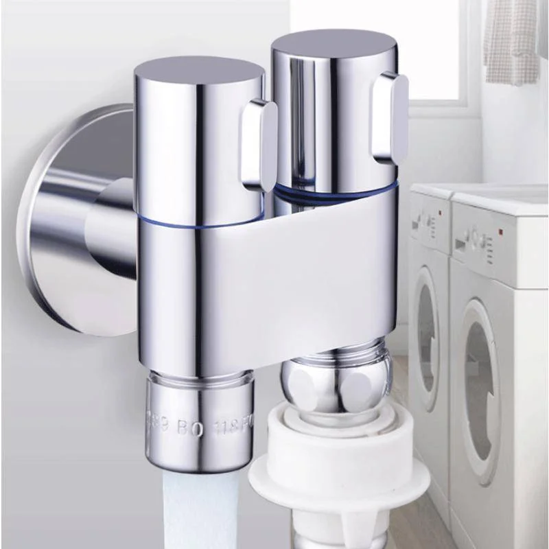 

Bathroom Faucet Stainless Steel Washing Machine Water Faucet Double Outlet for Toilet Garden Hose Washing Machine Pet Bathing