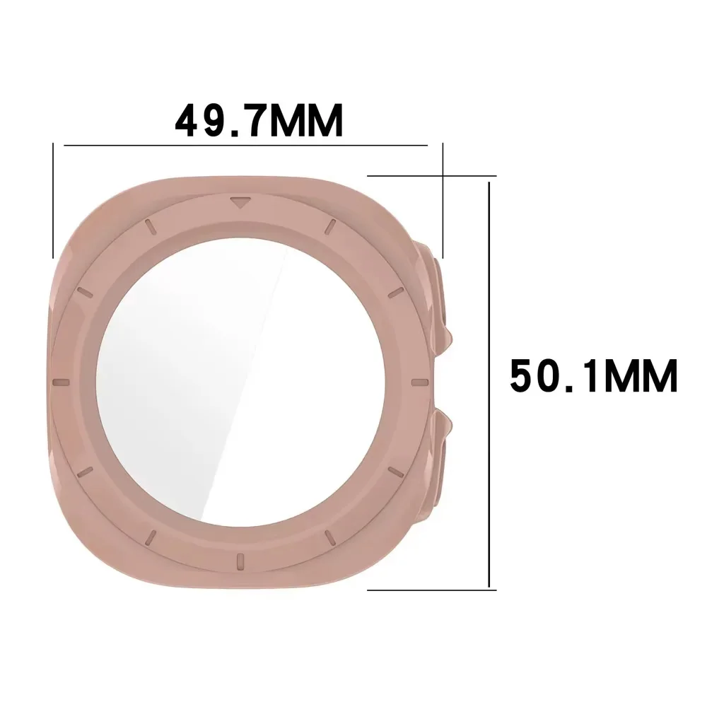PC Case+Tempered Glass Film For Samsung Galaxy Watch Ultra 2-1 47mm Hard PC Screen Protective Shell Galaxy Watch Ultra HD Cover