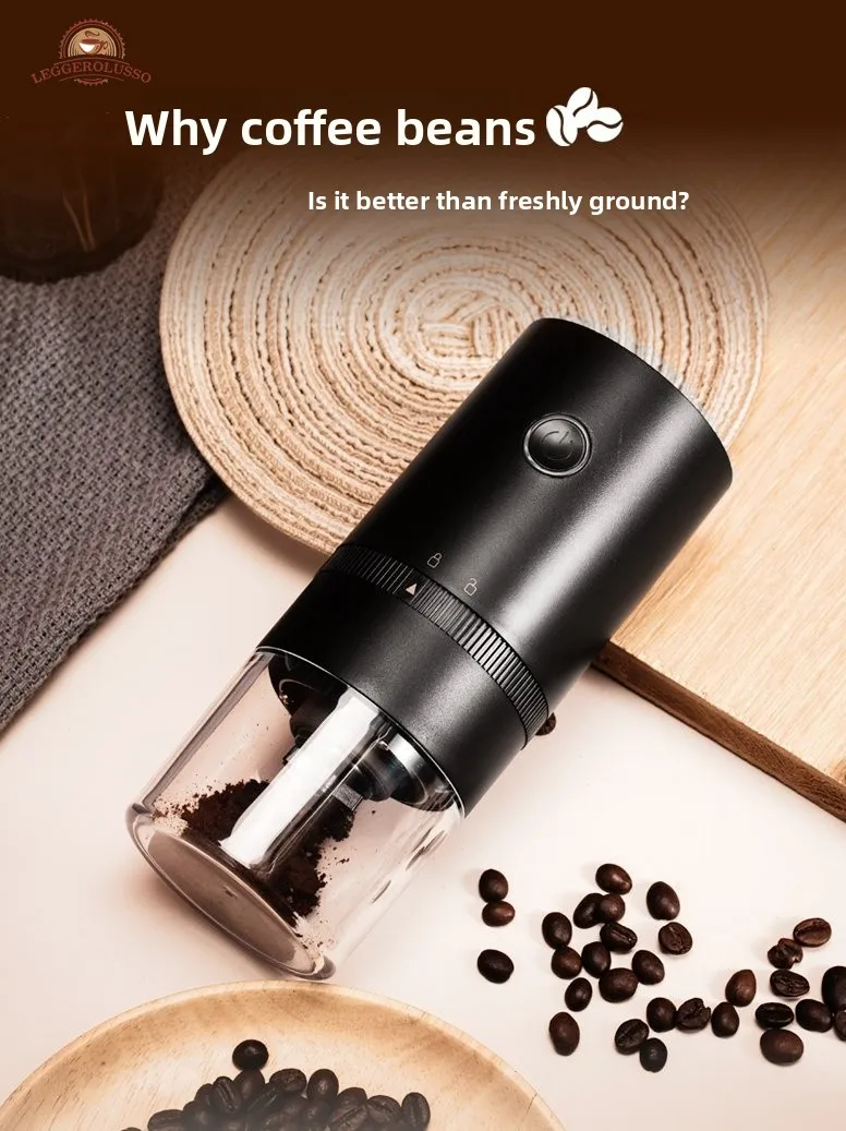 

Leggerolusso Electric Grinder Coffee Bean Grinder Household Small Grinder Stainless Steel Coffee Machine