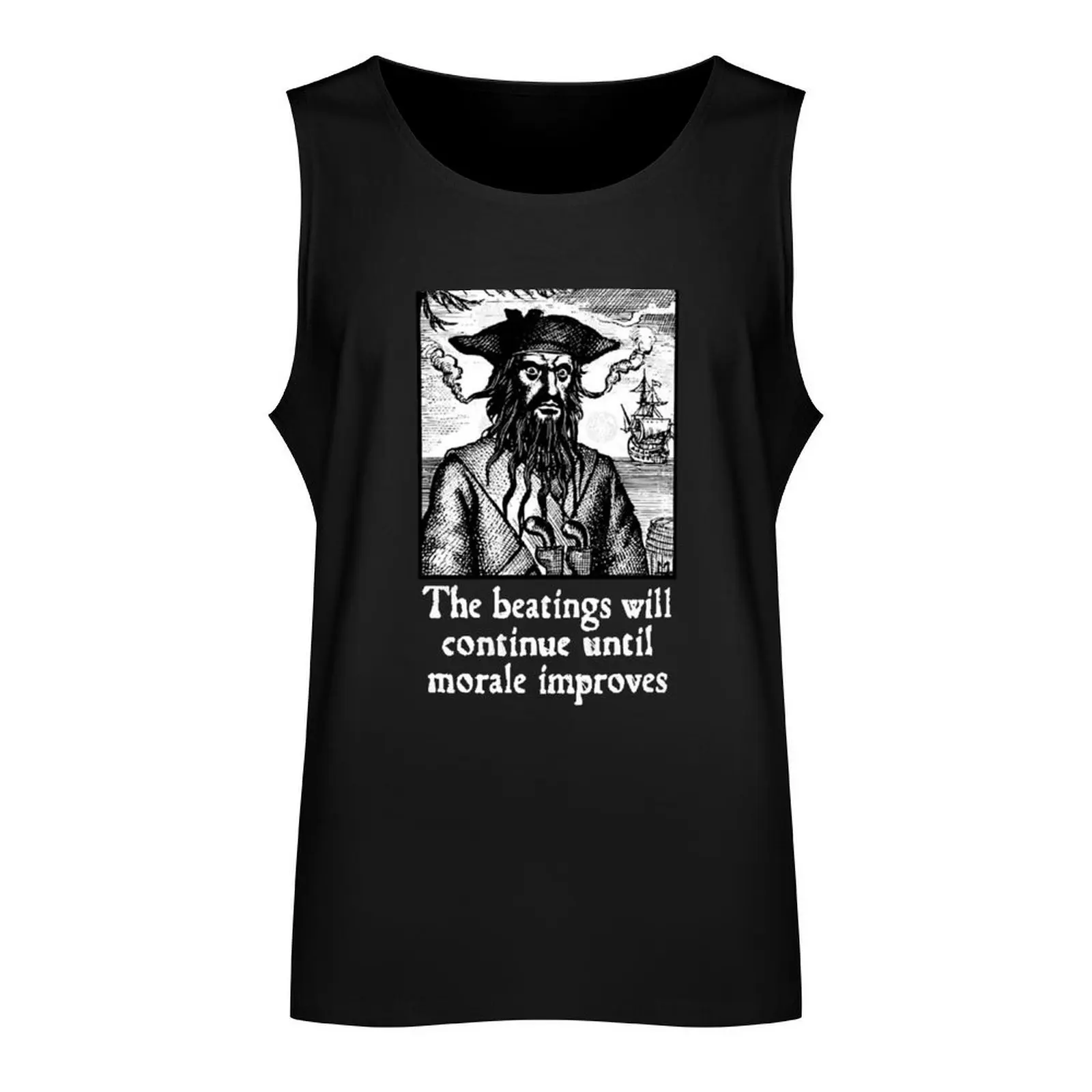 The Beatings Will Continue until Morale Improves Tank Top t-shirt for men Sleeveless top cool things