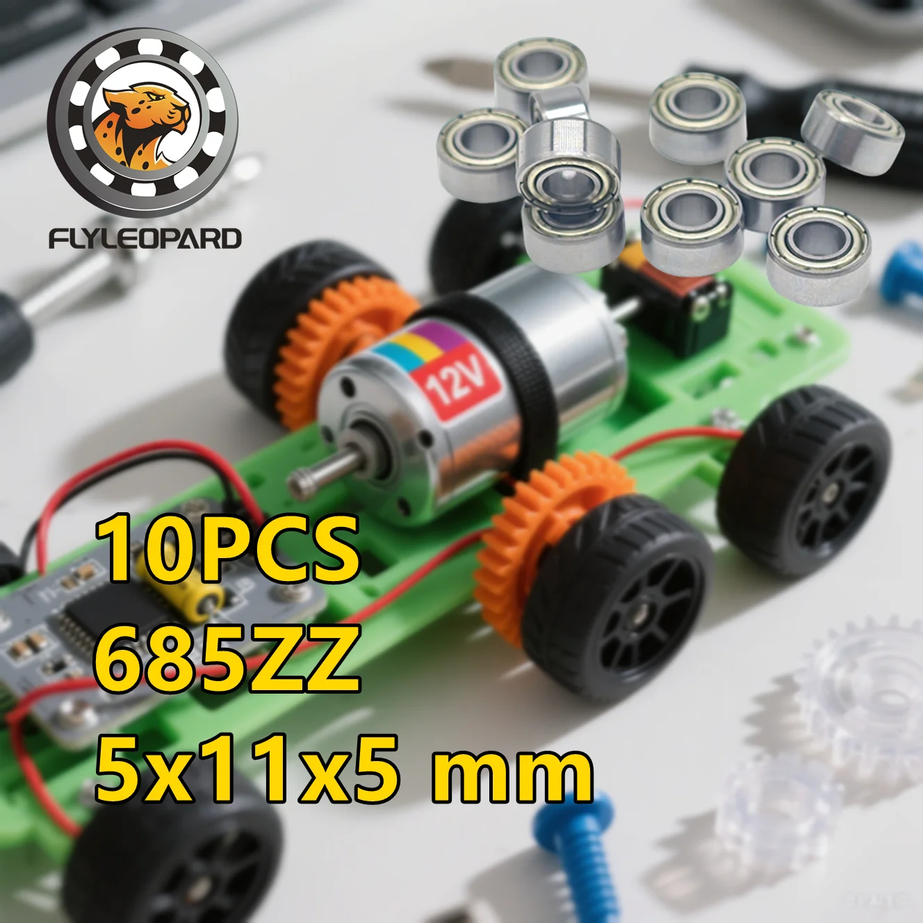 10PCS 685ZZ Bearing ABEC-7  5x11x5 mm Miniature 685 ZZ Ball Bearings