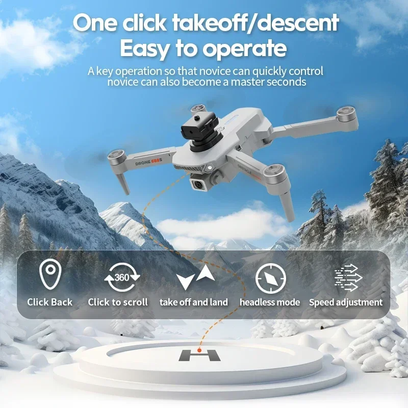 E88S Rc Drone 4K Wide HD Camera Obstacle Avoider Brushless Motor Height Fixed Remote Control Foldable Quadrotor