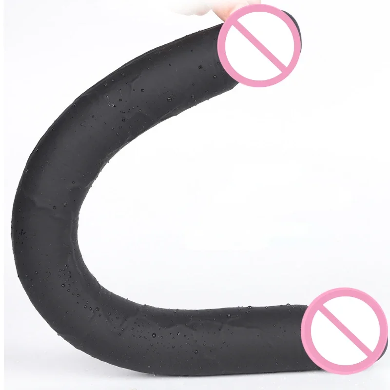 Liquid Silicone Double Headed Dildo 39/49cm Long Dildos Realistic Penis Big Dick Sex Toys for Women Lesbian Anal Butt Plug