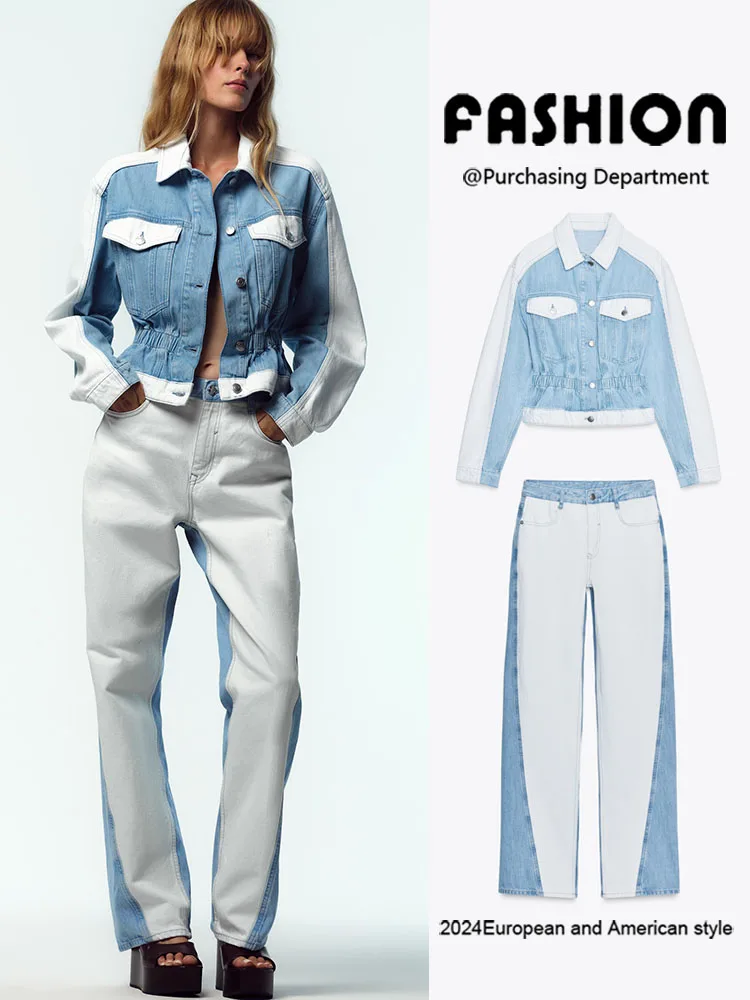 معطف جاكيت نسائي جديد مجموعة الخريف جينز متوسط الخصر إطلاق صيف 2025 أزياء عرقية عصرية للنساء
