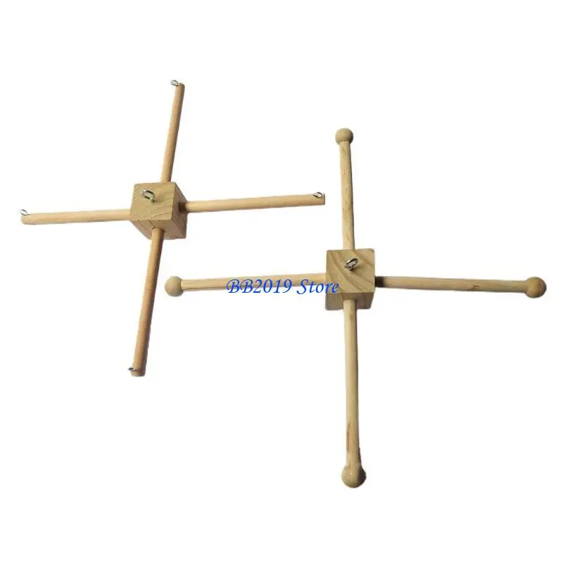 Q0KB Crib Mobile Hanging Arms Wind Rotate Frame for Infant 1M+