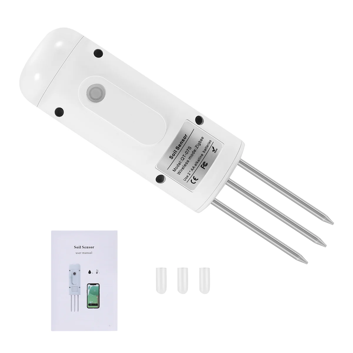 Tuya Zigbee Wireless Soil Moisture Meter Temperature Humidity Tester Plant Monitor IP67 Waterproof Detector for Garden