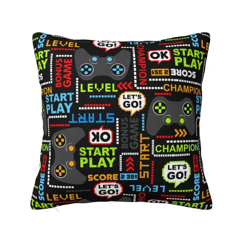Modern Game Controller Cushion Cover 66*66 cm Soft Gamer Gift Throw Pillow Case Decoration Sofa Chair Pillowslip