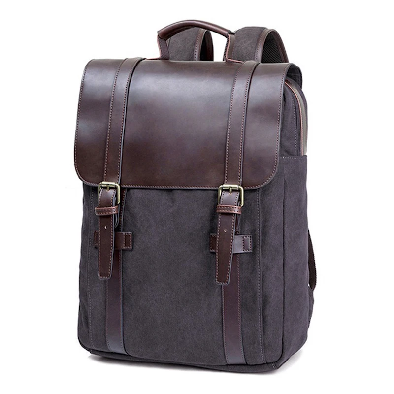 Rucksack Retro Bag for Work Outdoor Travel Casual CanvasBackpack Wearable For Men Campus Teenager For Boyfriend Husband