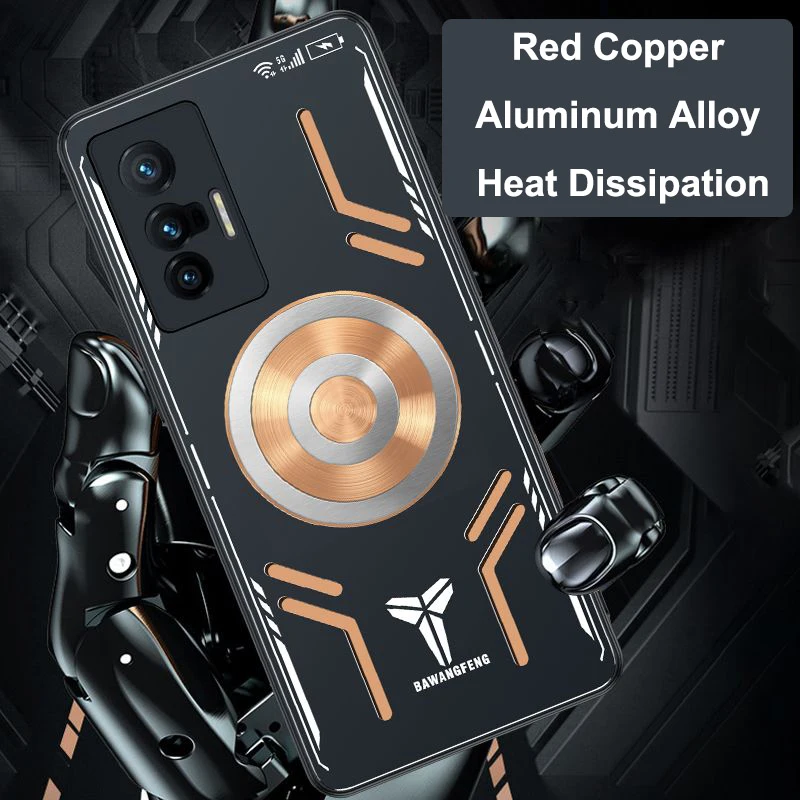 X70 Case For Vivo X70 Pro + Copper Aluminum Heat Dissipation Case For Vivo X70 Pro Plus X70Pro + Pro+ Cooling Cover with Cooler