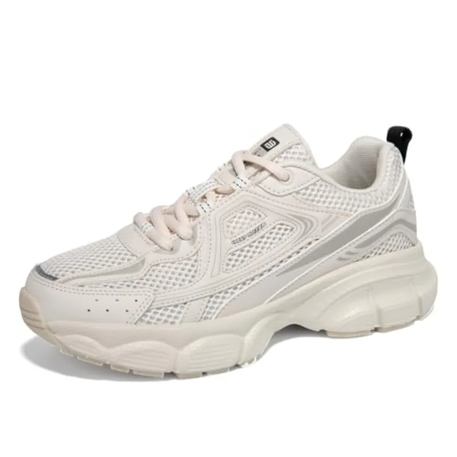 

BAASPLOA Women's Chunky Fashion Sneakers Casual Sports Shoes Mesh Breathable Athletic Gym Workout Tennis Shoe Platform Thick Wa