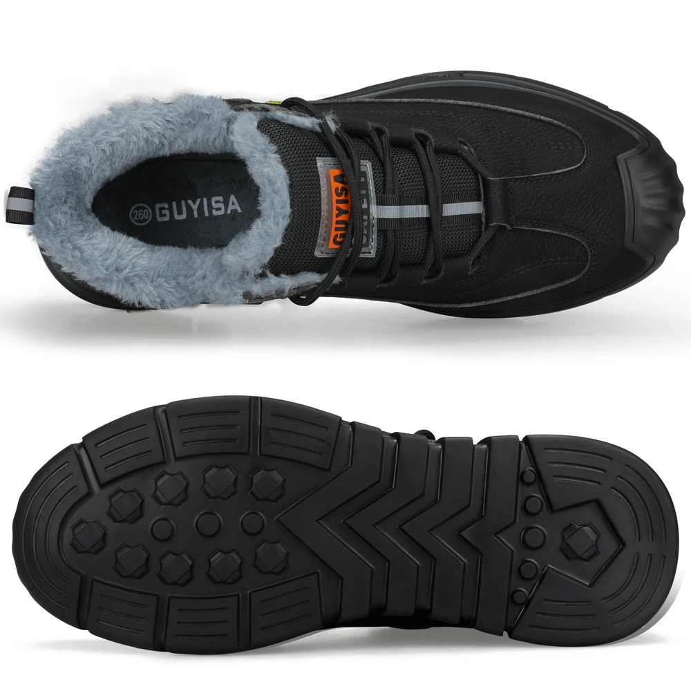 Winter Boots Men Anti-Smash Anti-Puncture Work Safety Shoes Wear-resistant Steel Toe Shoes Protection Boots Indestructible Shoe