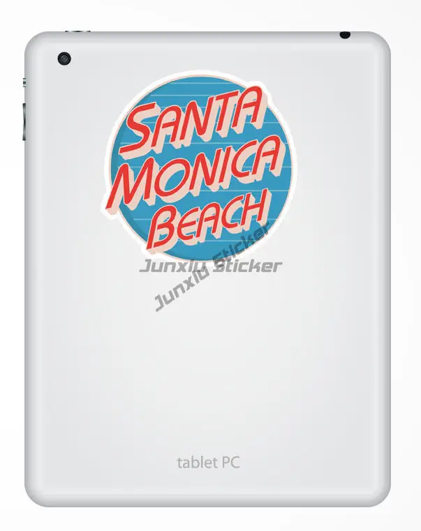 Santa Monica Beach Vinyl Sticker Luggage Travel California Car Stickers Decal Cover Scratches Decoration