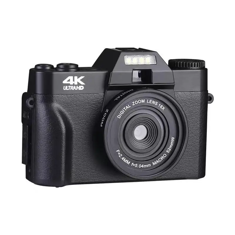 New 4K HD Professional Digital Camera Camcorder WIFI Webcam Wide Angle 16X Digital Zoom 48MP Photography 3 Inch Flip Screen