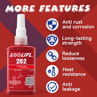 50ml 262 Screw Lock Threadlocker Quickly Cured Thread Locking Agent Anaerobic Adhesive Corrosion-Resistant Anti-Loosening Glue