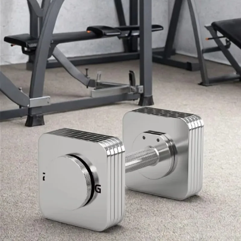 

Square Steel Adjustable Dumbbell Barbell Kettlebell - Custom Logo Fitness Equipment, Durable Electroplated Steel for Gym