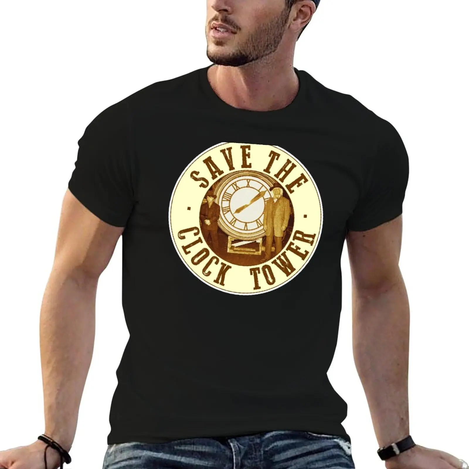 Save the clock tower T-Shirt Stretch Fabric Comfort T-Shirt